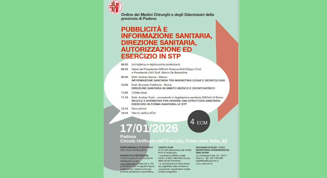 Clicca per accedere all'articolo Pubblicità e informazione sanitaria, direzione sanitaria, autorizzazione ed esercizio in STP