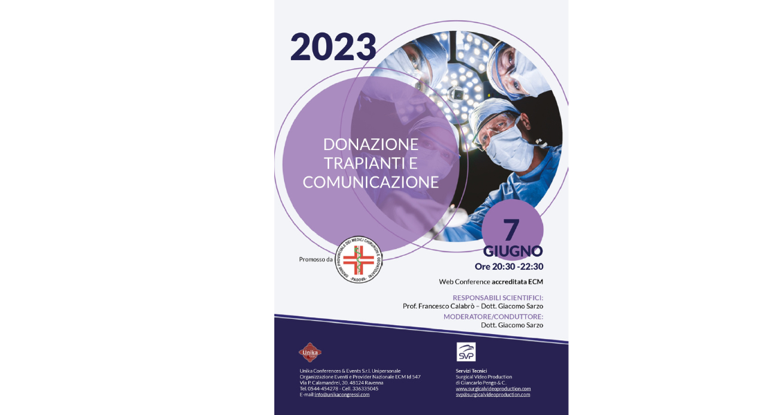 Clicca per accedere all'articolo Web Conference - Donazione trapianti e comunicazione