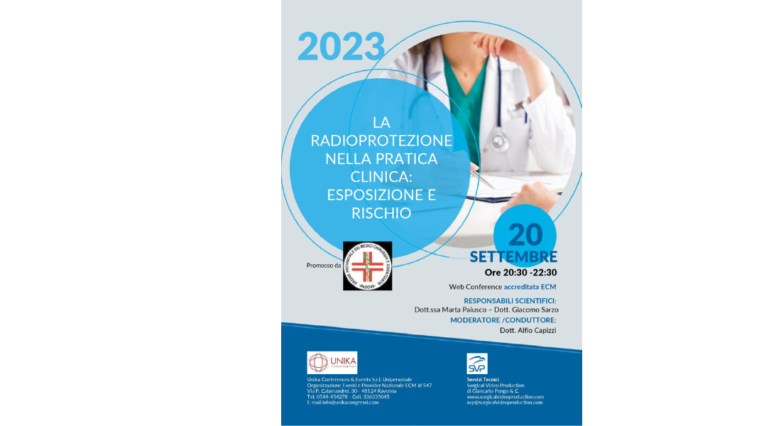 Clicca per accedere all'articolo Web Conference - La radioprotezione nella pratica clinica: esposizione e rischio